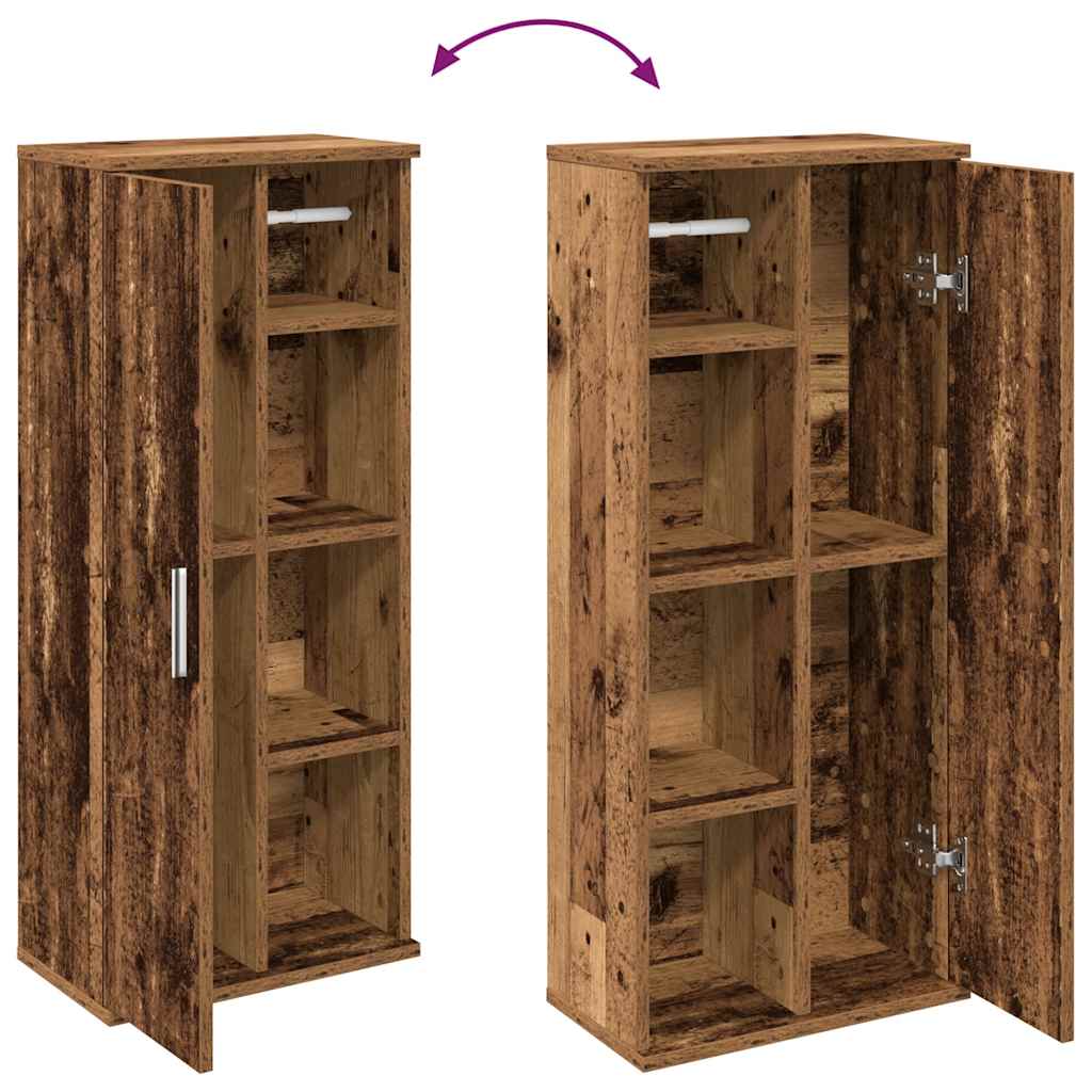 Dulap de baie cu suport role, lemn vechi, 39x22x90 cm GartenMobel Dekor