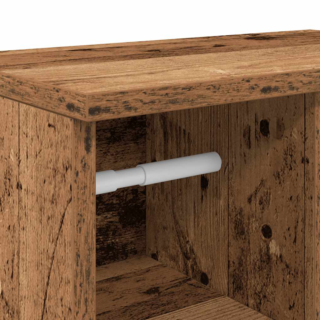 Dulap de baie cu suport role, lemn vechi, 39x22x90 cm GartenMobel Dekor