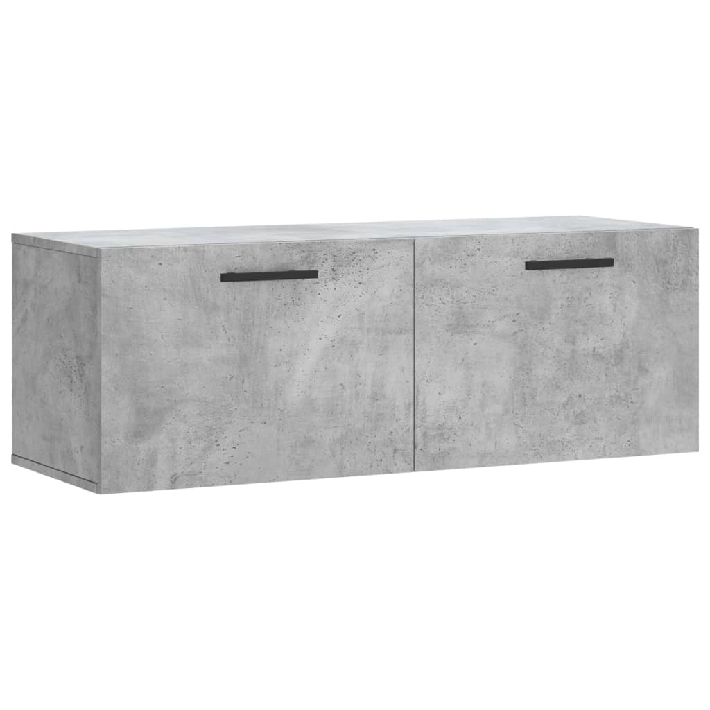 Dulap de perete, gri beton, 100x36,5x35 cm, lemn prelucrat GartenMobel Dekor