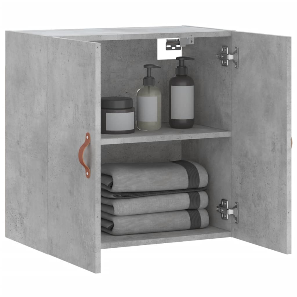 Dulap de perete, gri beton, 60x31x60 cm, lemn compozit GartenMobel Dekor