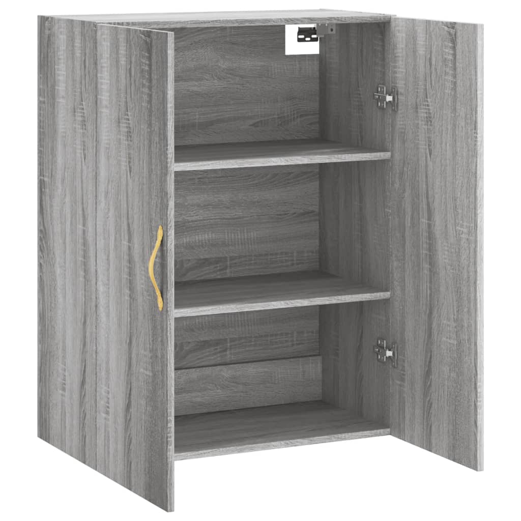 Dulap montat pe perete, gri sonoma, 69,5x34x90 cm GartenMobel Dekor