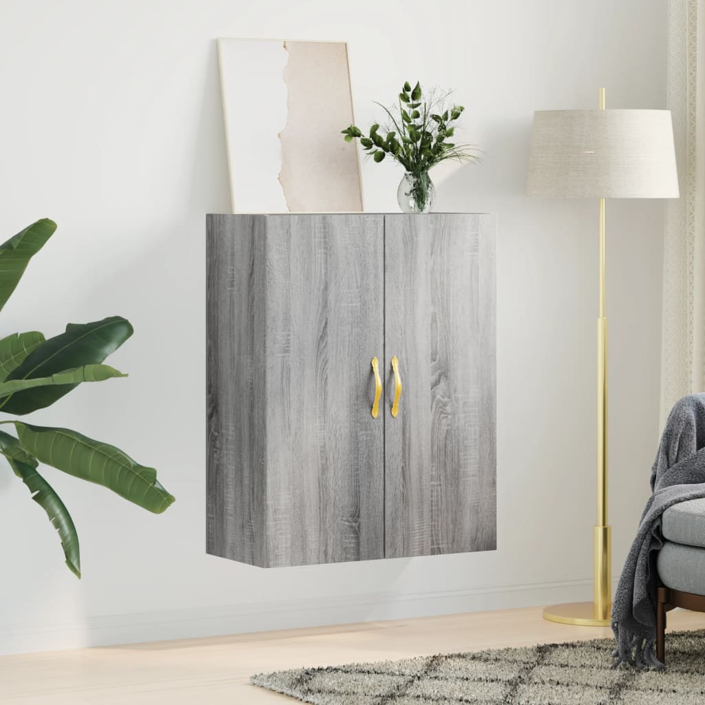 Dulap montat pe perete, gri sonoma, 69,5x34x90 cm GartenMobel Dekor