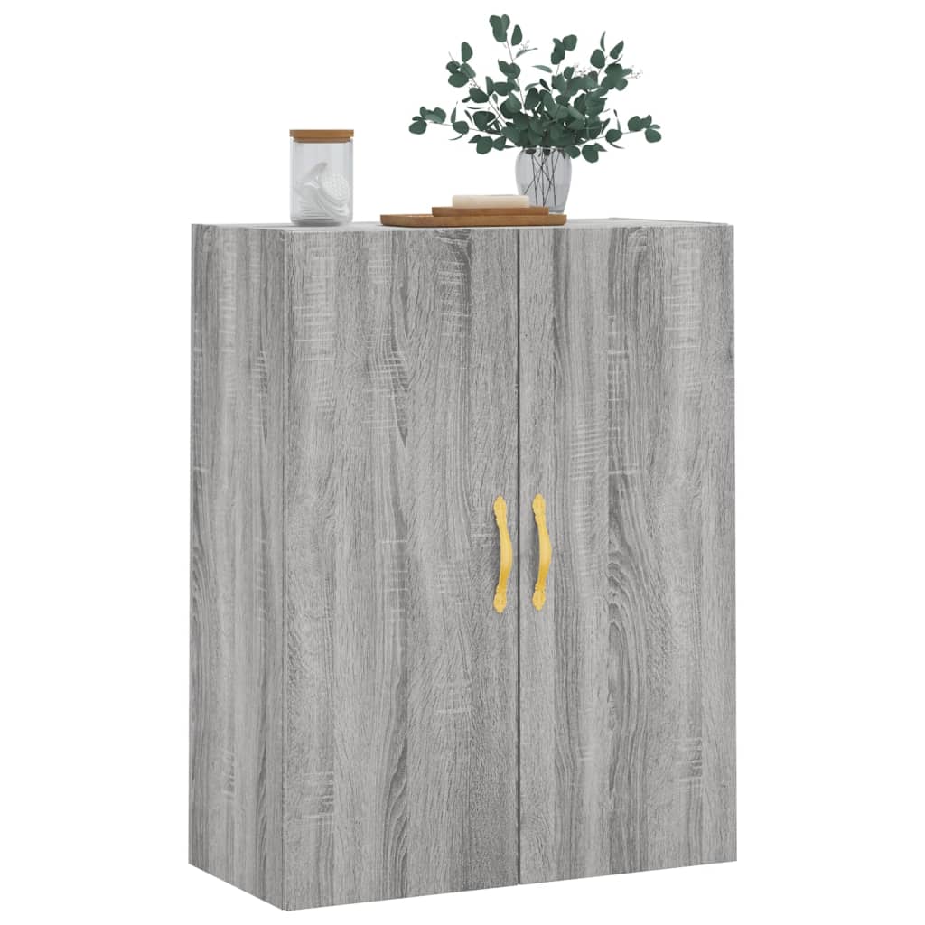 Dulap montat pe perete, gri sonoma, 69,5x34x90 cm GartenMobel Dekor