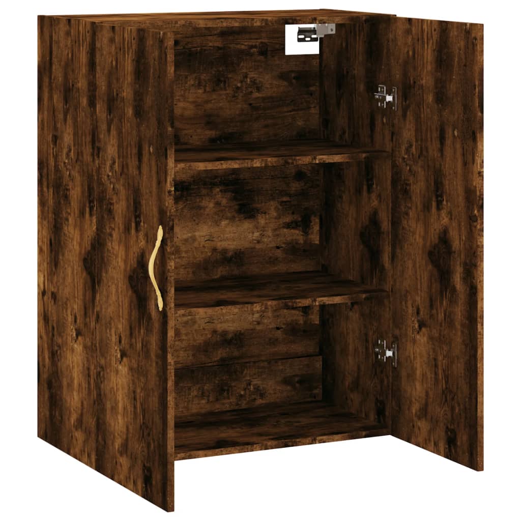 Dulap montat pe perete, stejar fumuriu, 69,5x34x90 cm GartenMobel Dekor