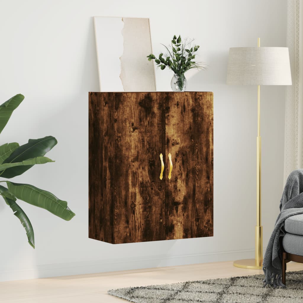 Dulap montat pe perete, stejar fumuriu, 69,5x34x90 cm GartenMobel Dekor