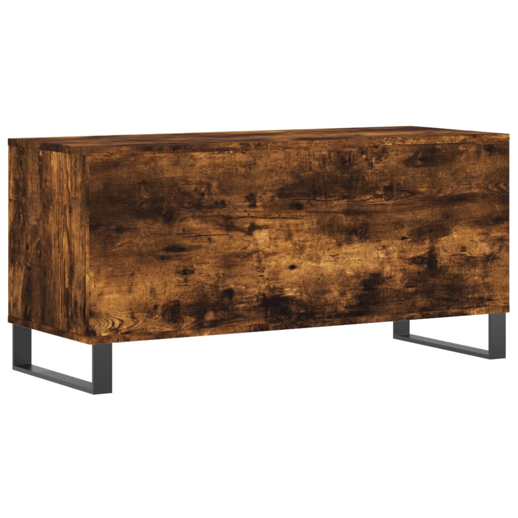 Dulap pentru discuri stejar fumuriu 100x38x48 cm lemn compozit GartenMobel Dekor