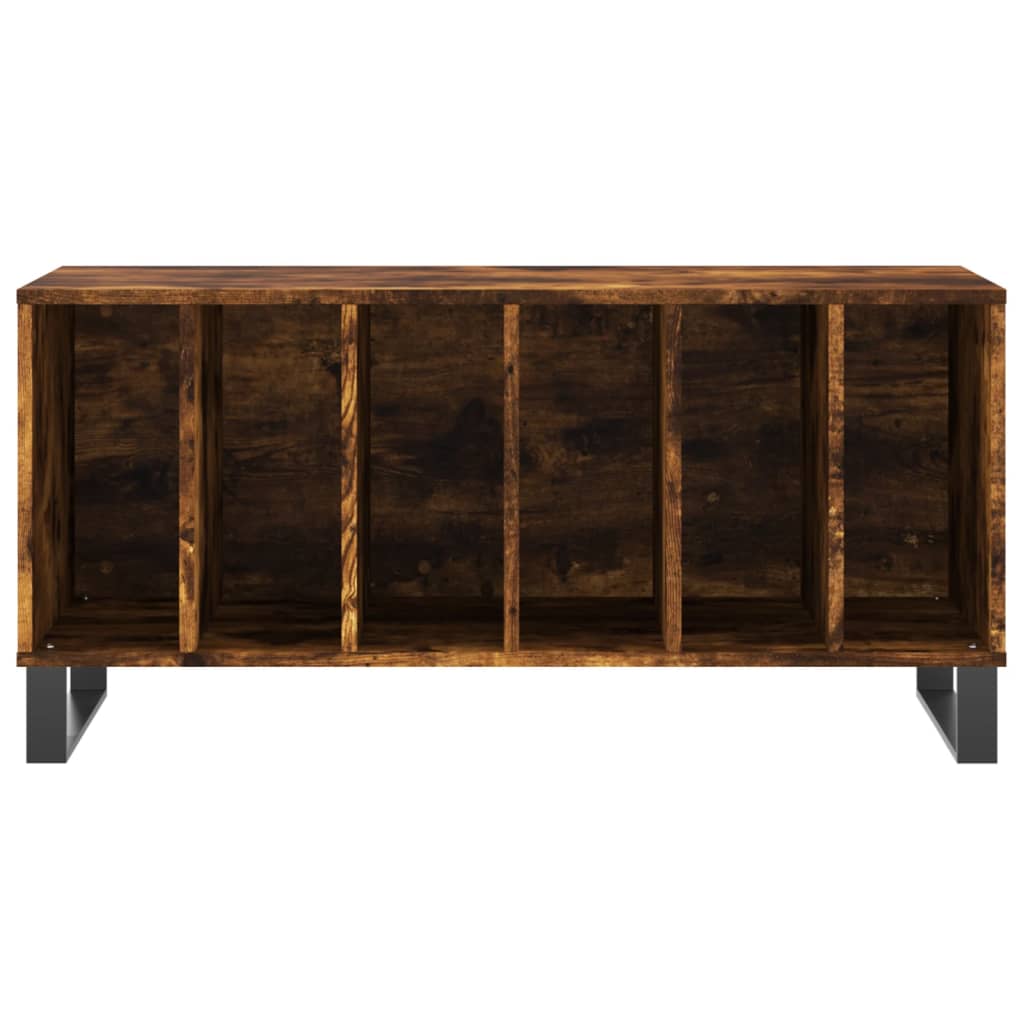 Dulap pentru discuri stejar fumuriu 100x38x48 cm lemn compozit GartenMobel Dekor