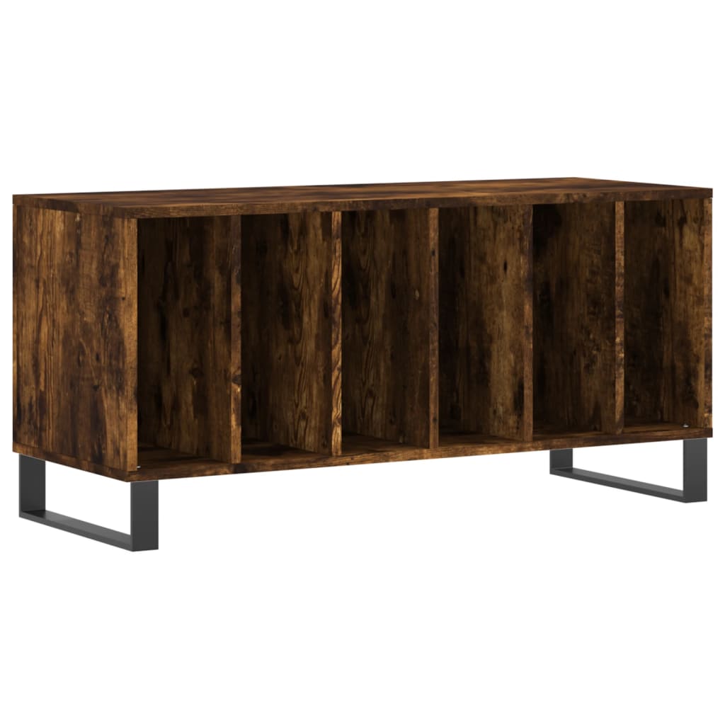 Dulap pentru discuri stejar fumuriu 100x38x48 cm lemn compozit GartenMobel Dekor