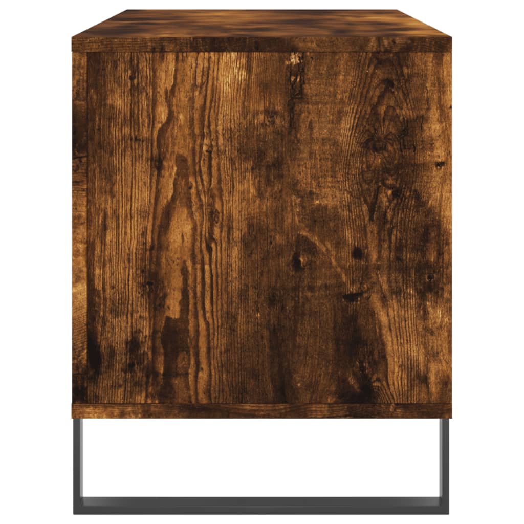Dulap pentru discuri stejar fumuriu 100x38x48 cm lemn compozit GartenMobel Dekor