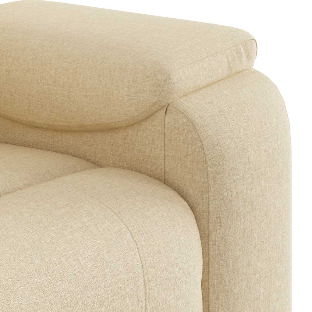 Fotoliu rabatabil, crem, material textil GartenMobel Dekor