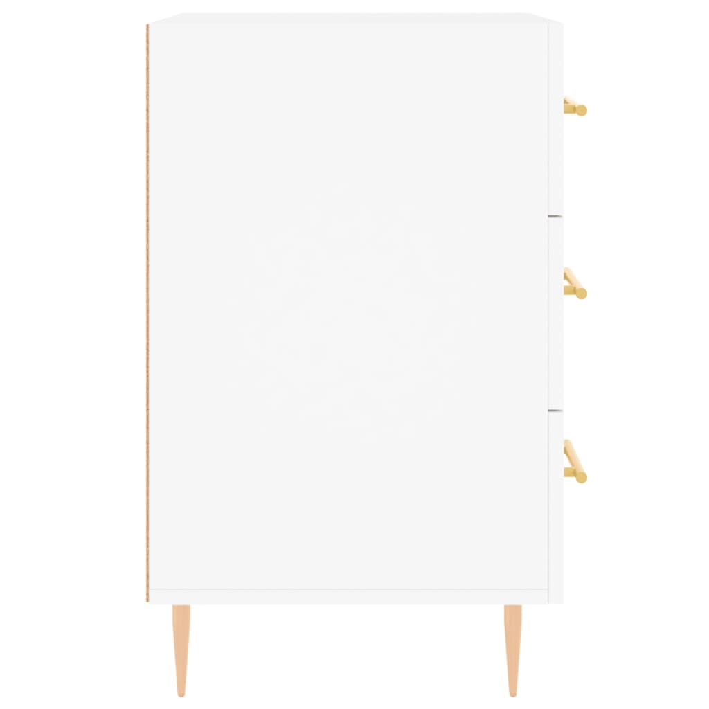 Noptieră, alb, 40x40x66 cm, lemn compozit GartenMobel Dekor