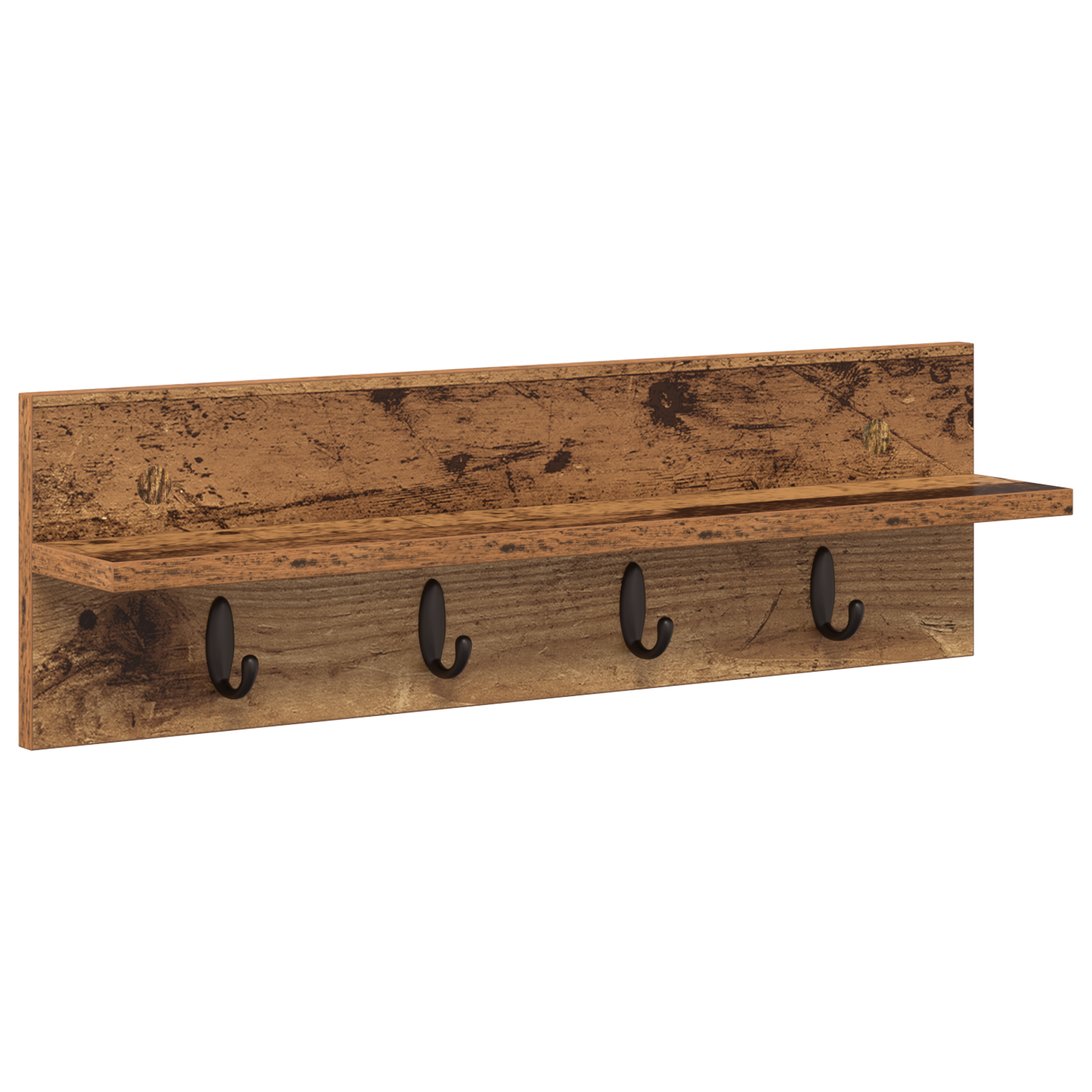 Răcător de paltoane montat pe perete cu raft Pe perete Lemn vechi GartenMobel Dekor