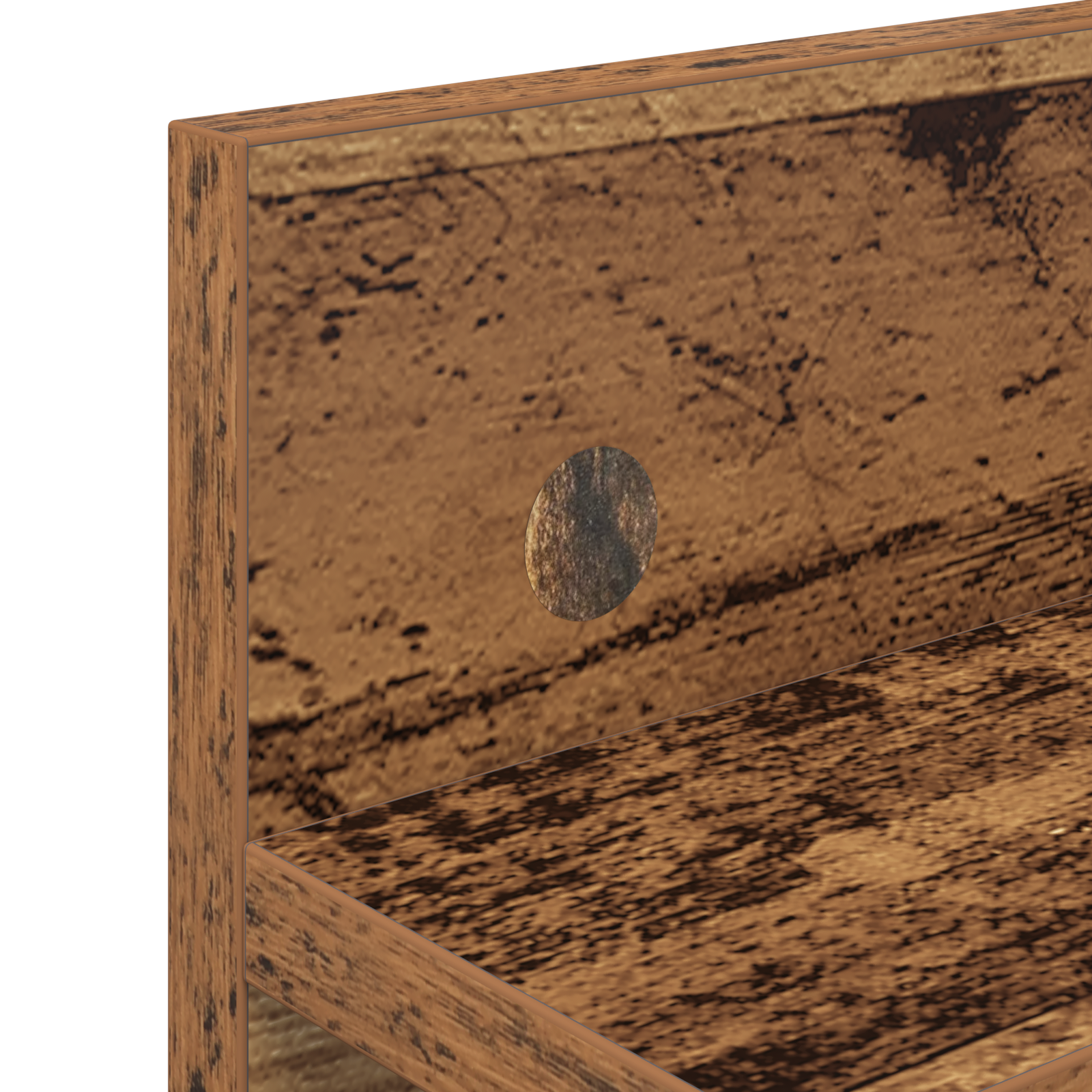 Răcător de paltoane montat pe perete cu raft Pe perete Lemn vechi GartenMobel Dekor