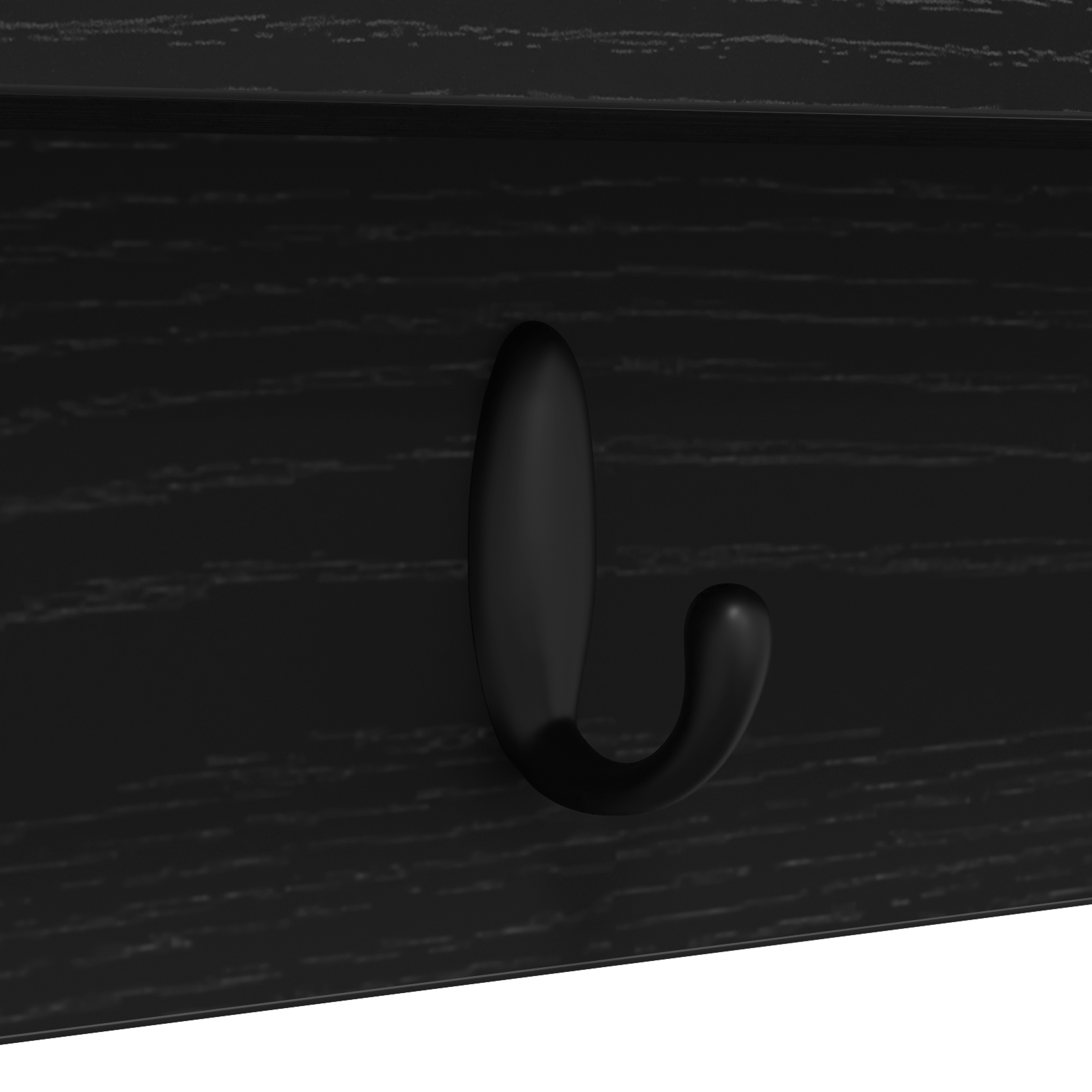 Răcător de paltoane montat pe perete cu raft Pe perete Stejar negru GartenMobel Dekor