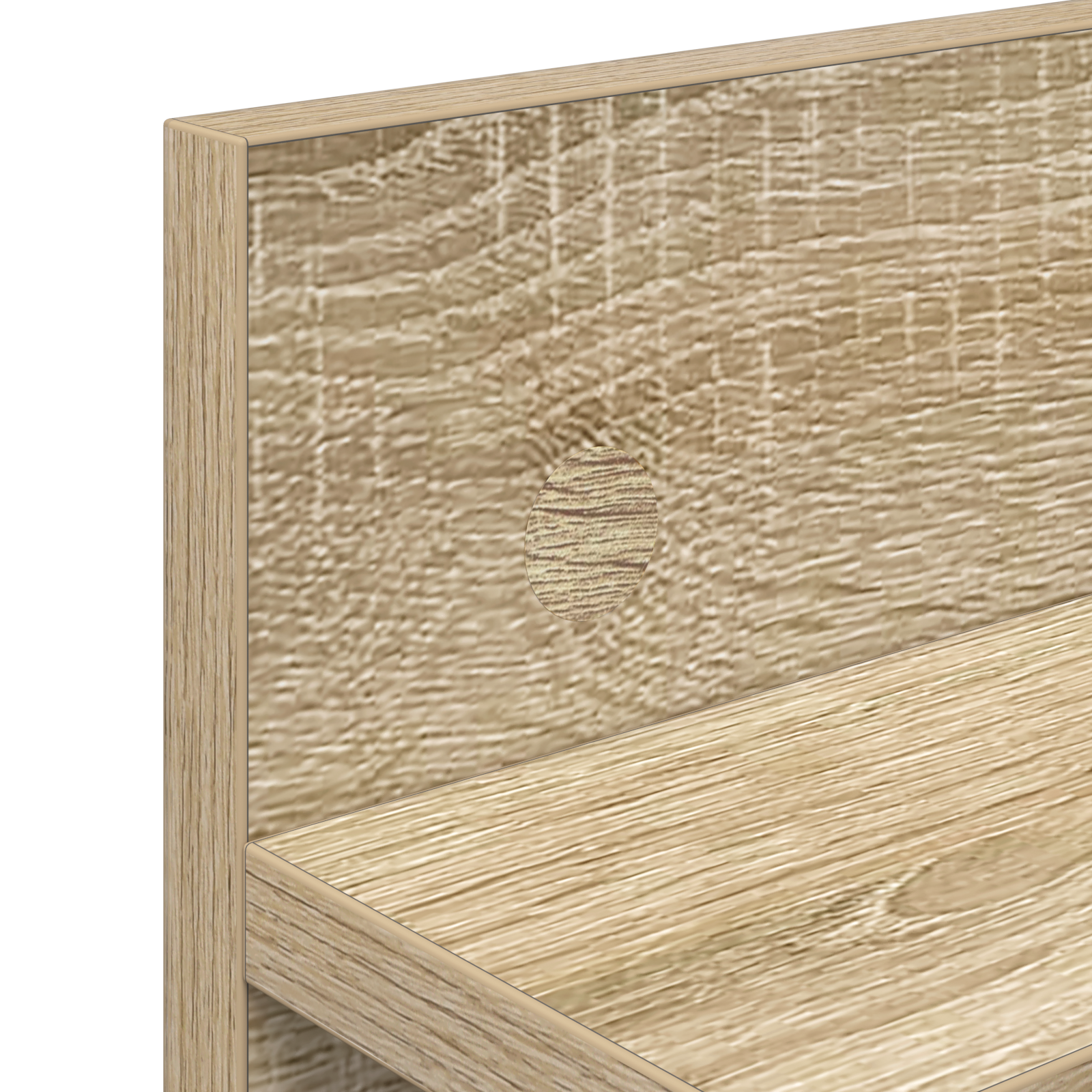 Răcător de paltoane montat pe perete cu raft Pe perete Stejar sonoma GartenMobel Dekor