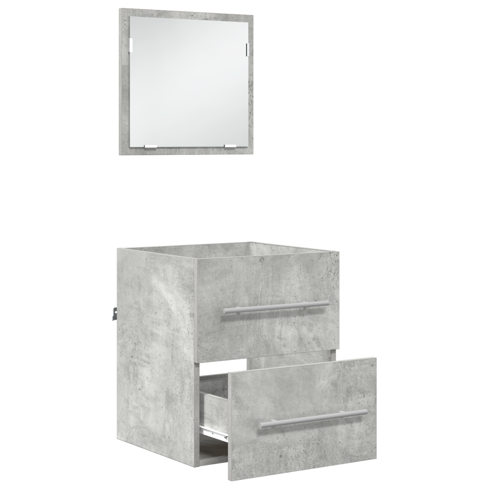 Dulap de Baie Gri Betonal 41 x 38.5 x 48 cm Lemn compozit GartenMobel Dekor