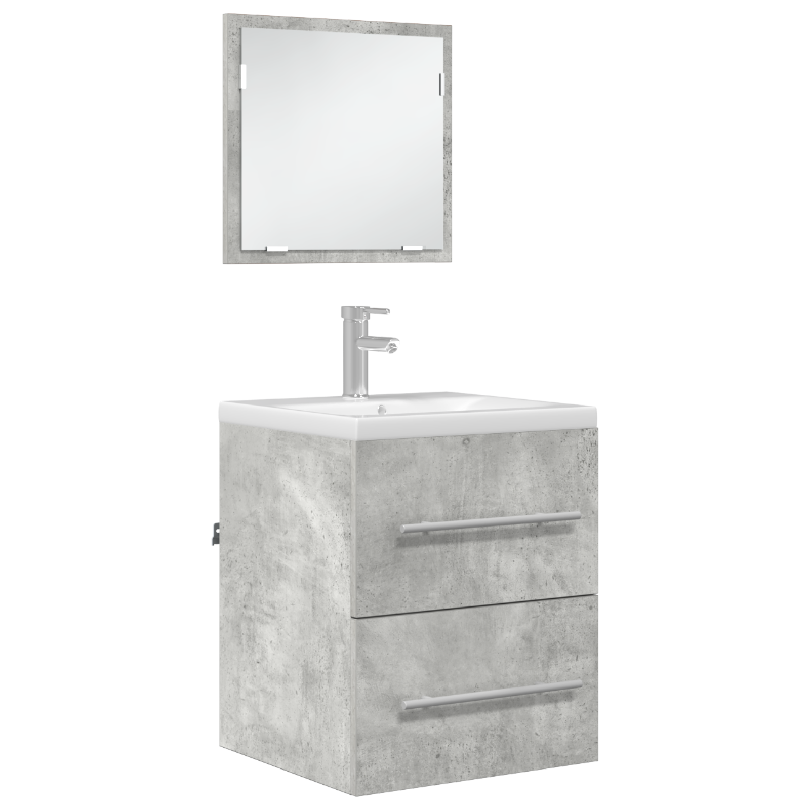 Dulap de Baie Gri Betonal 41 x 38.5 x 48 cm Lemn compozit GartenMobel Dekor