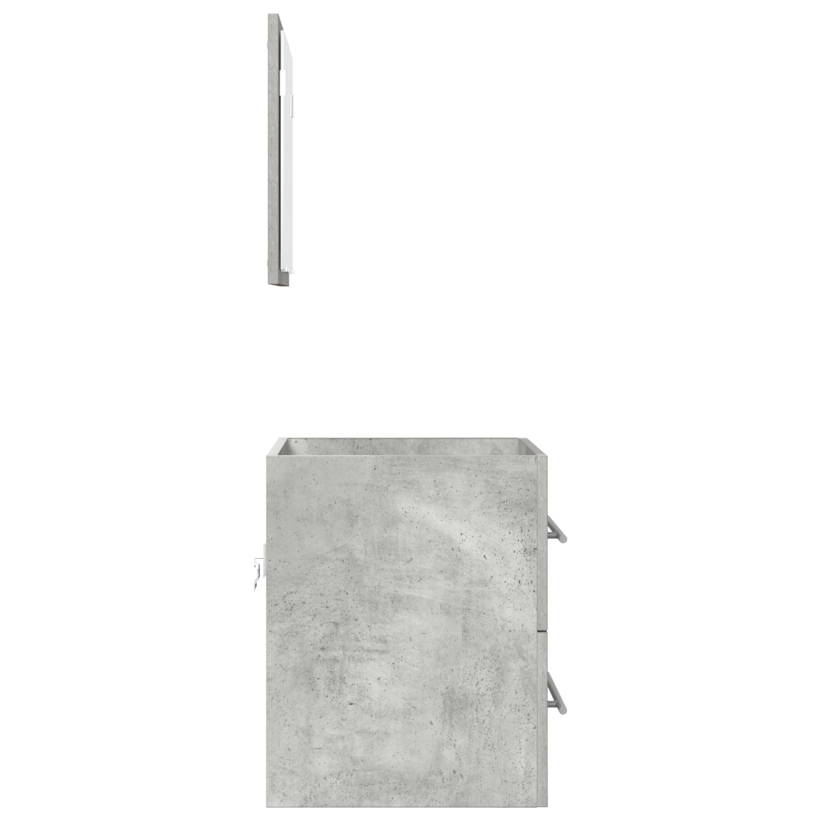 Dulap de Baie Gri Betonal 41 x 38.5 x 48 cm Lemn compozit GartenMobel Dekor