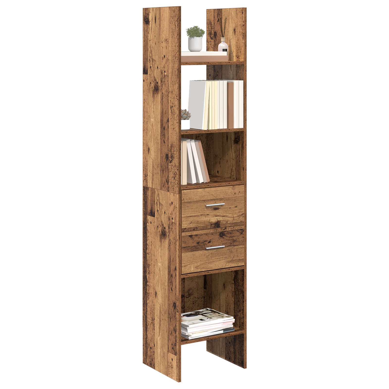 Dulap pentru cărți Lemn vechi 40 x 35 x 180 cm Lemn compozit GartenMobel Dekor