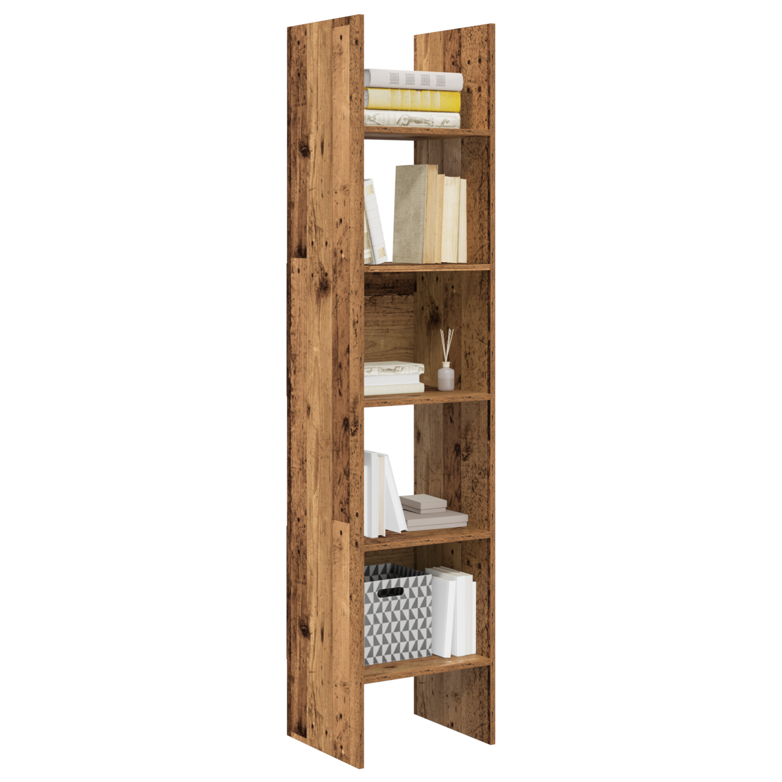 Dulap pentru cărți Lemn vechi 40 x 35 x 180 cm Lemn compozit GartenMobel Dekor