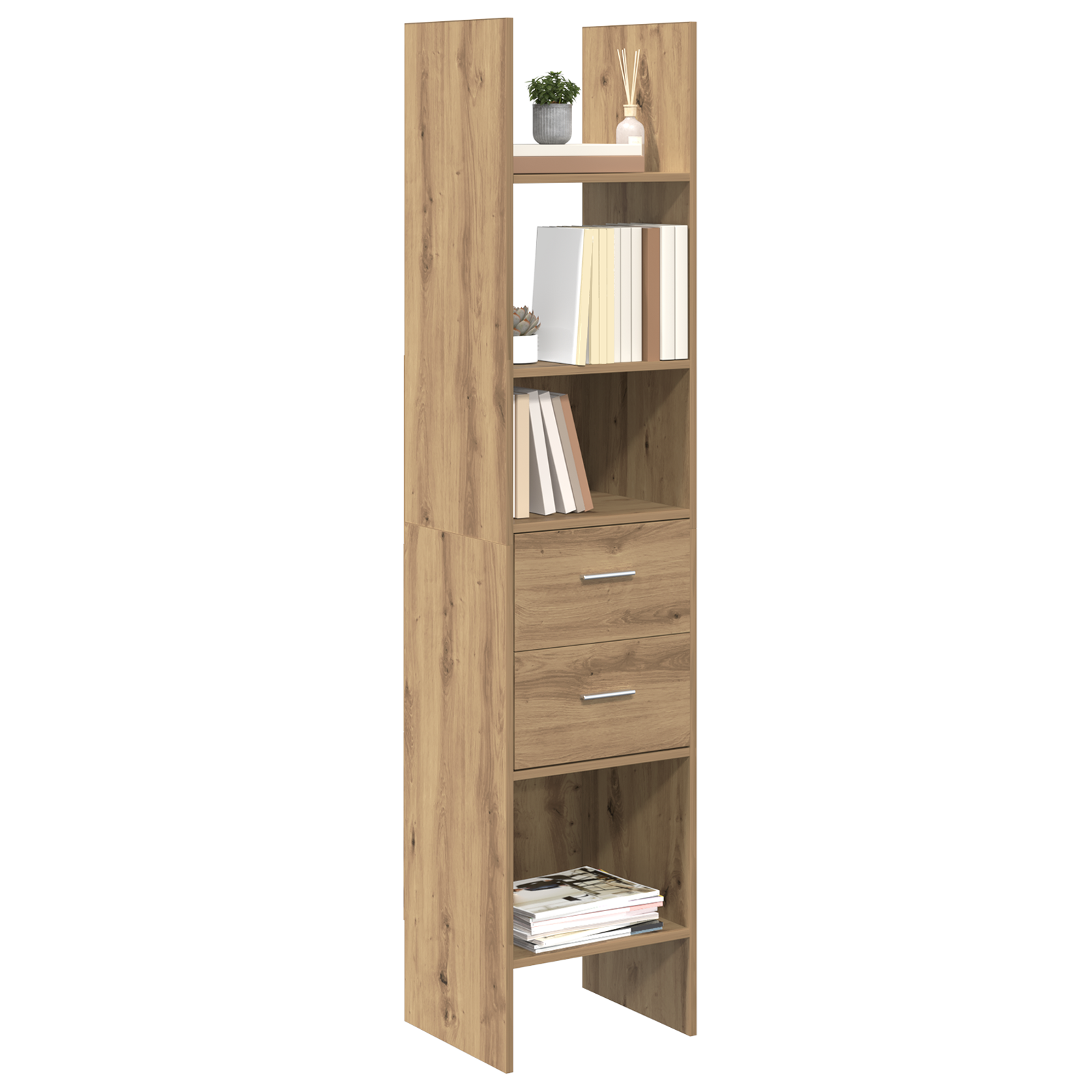 Dulap pentru cărți stejar artizanal 40 x 35 x 180 cm GartenMobel Dekor