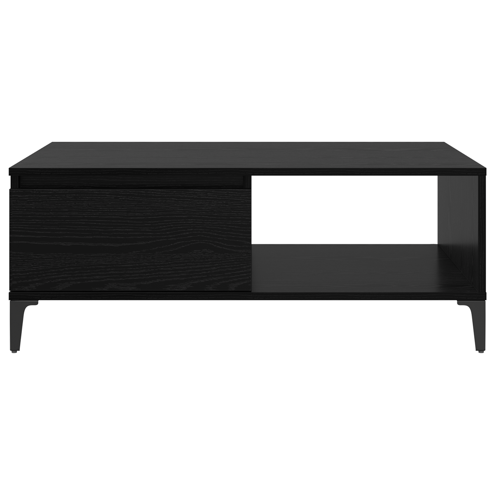 Masă de cafea Stejar negru 90 x 60 x 35 cm Lemn compozit GartenMobel Dekor