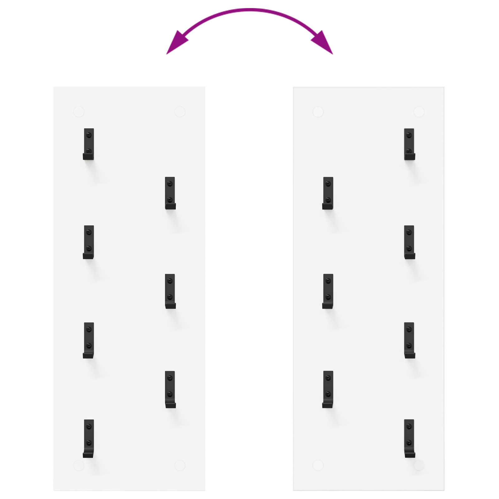 Răcător de paltoane montat pe perete Alb 30 x 1.5 x 80 cm GartenMobel Dekor