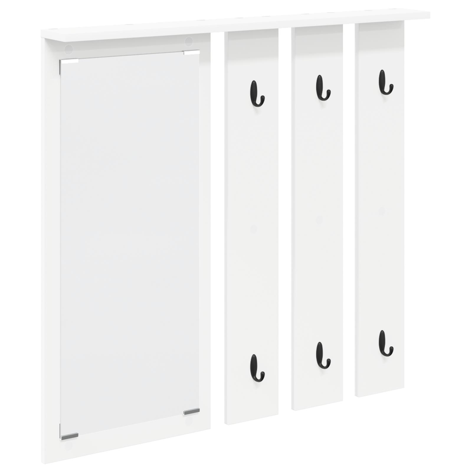 Răcător de paltoane montat pe perete Alb 84 x 10 x 80 cm GartenMobel Dekor