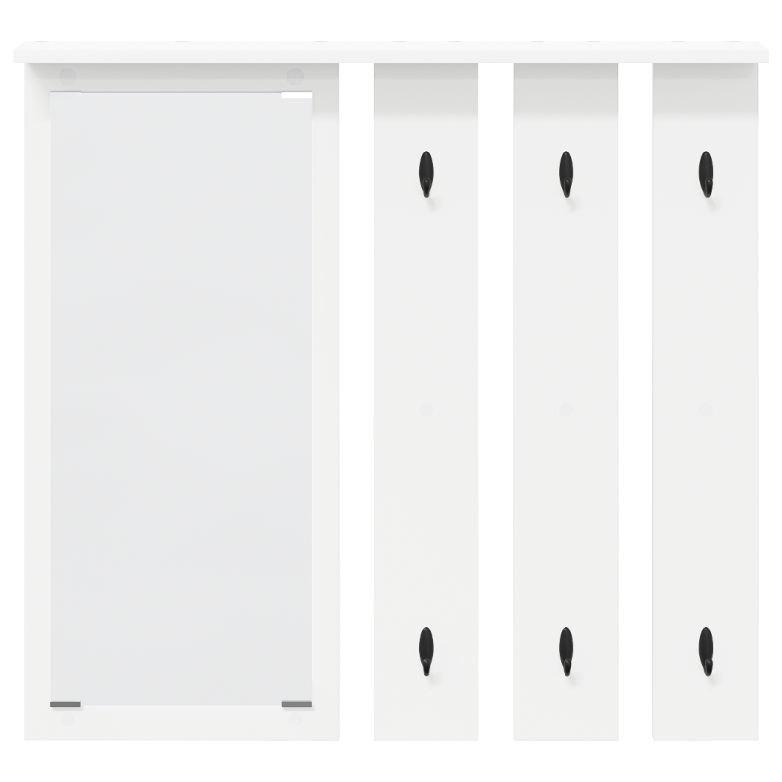 Răcător de paltoane montat pe perete Alb 84 x 10 x 80 cm GartenMobel Dekor