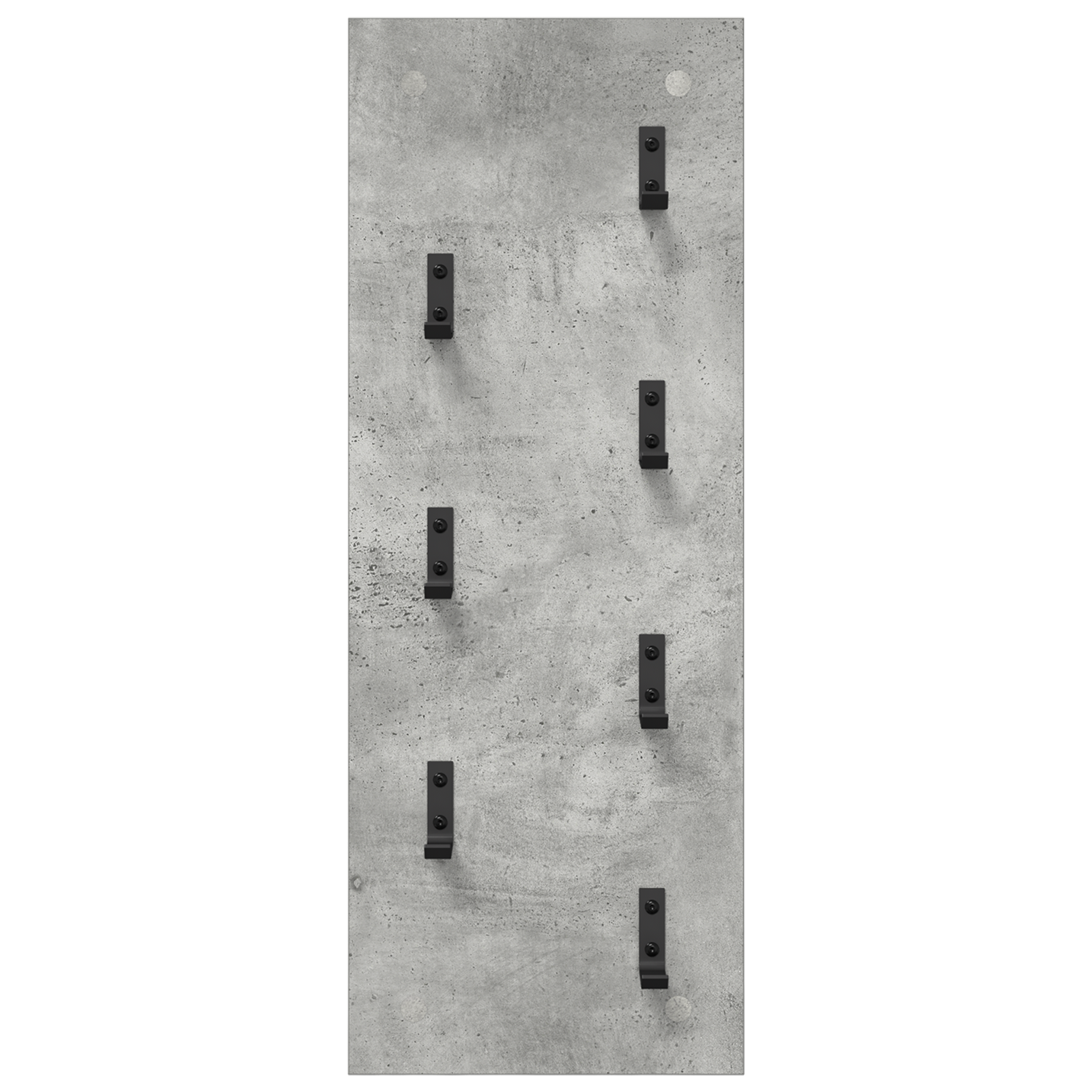 Răcător de paltoane montat pe perete Gri beton 30 x 1.5 x 80 cm GartenMobel Dekor