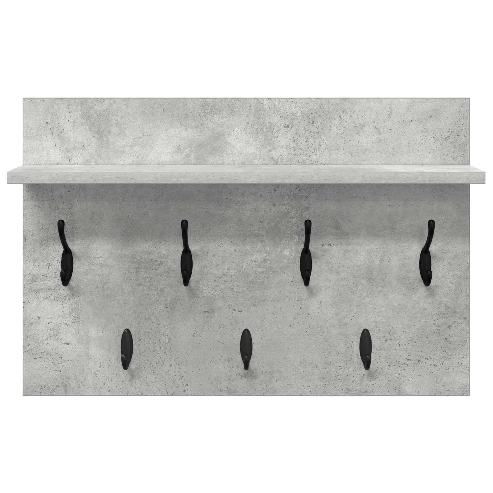 Răcător de paltoane montat pe perete Gri beton 60 x 40 x 12 cm GartenMobel Dekor
