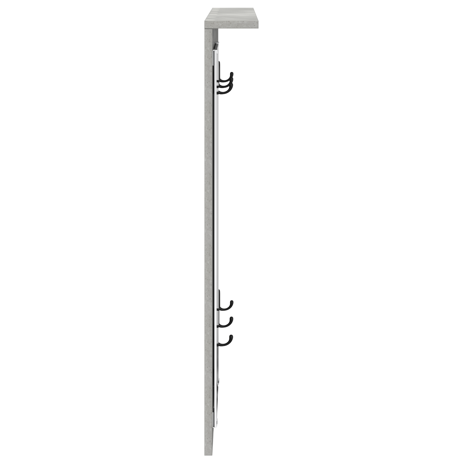Răcător de paltoane montat pe perete Gri beton 84 x 10 x 80 cm GartenMobel Dekor