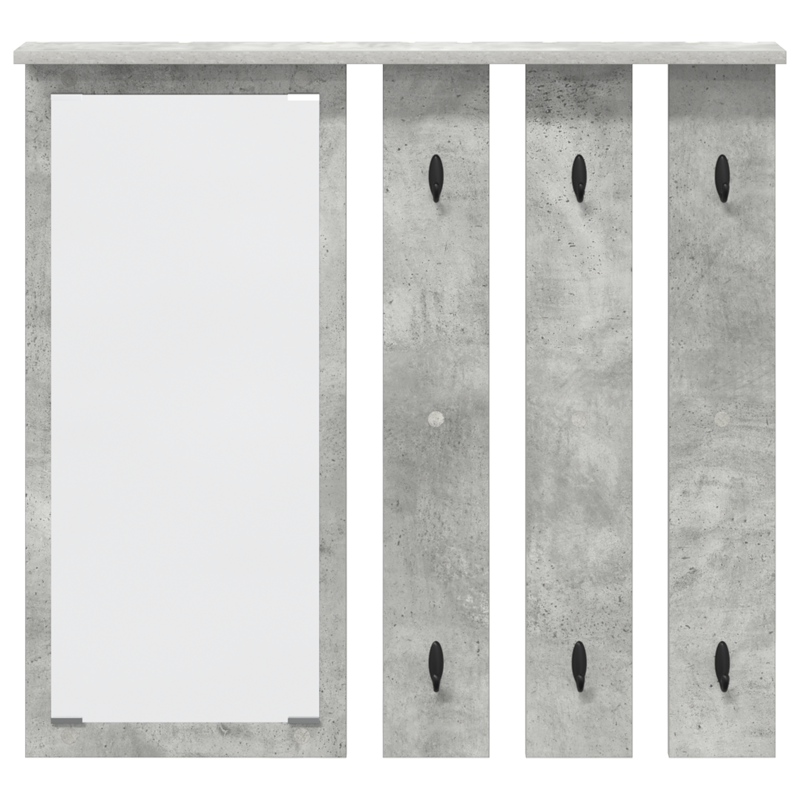 Răcător de paltoane montat pe perete Gri beton 84 x 10 x 80 cm GartenMobel Dekor