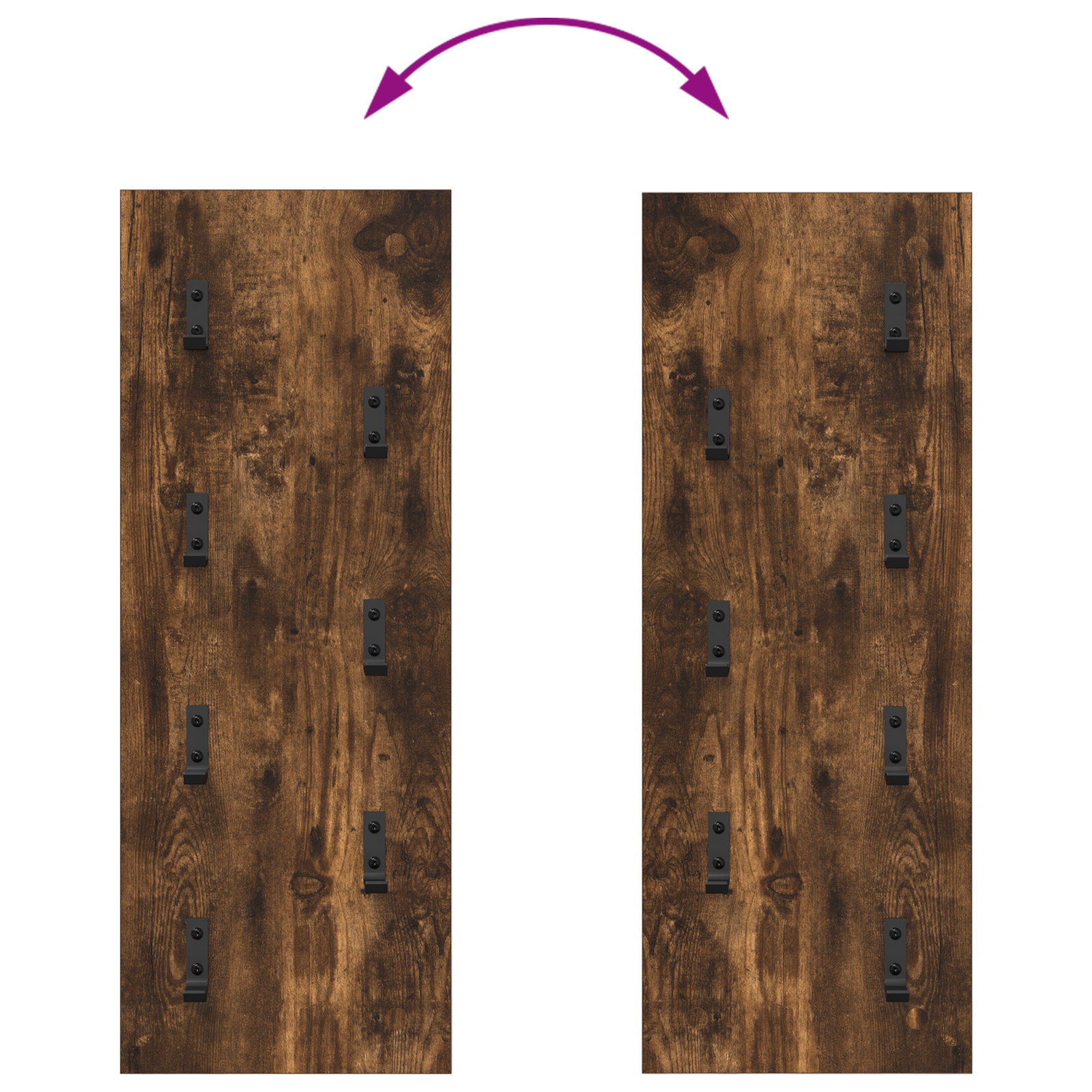 Răcător de paltoane montat pe perete Pe perete Stejar afumat GartenMobel Dekor