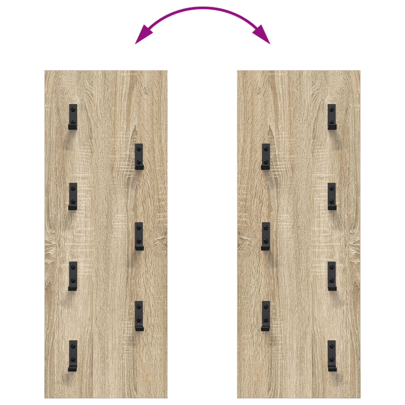 Răcător de paltoane montat pe perete Pe perete Stejar sonoma GartenMobel Dekor