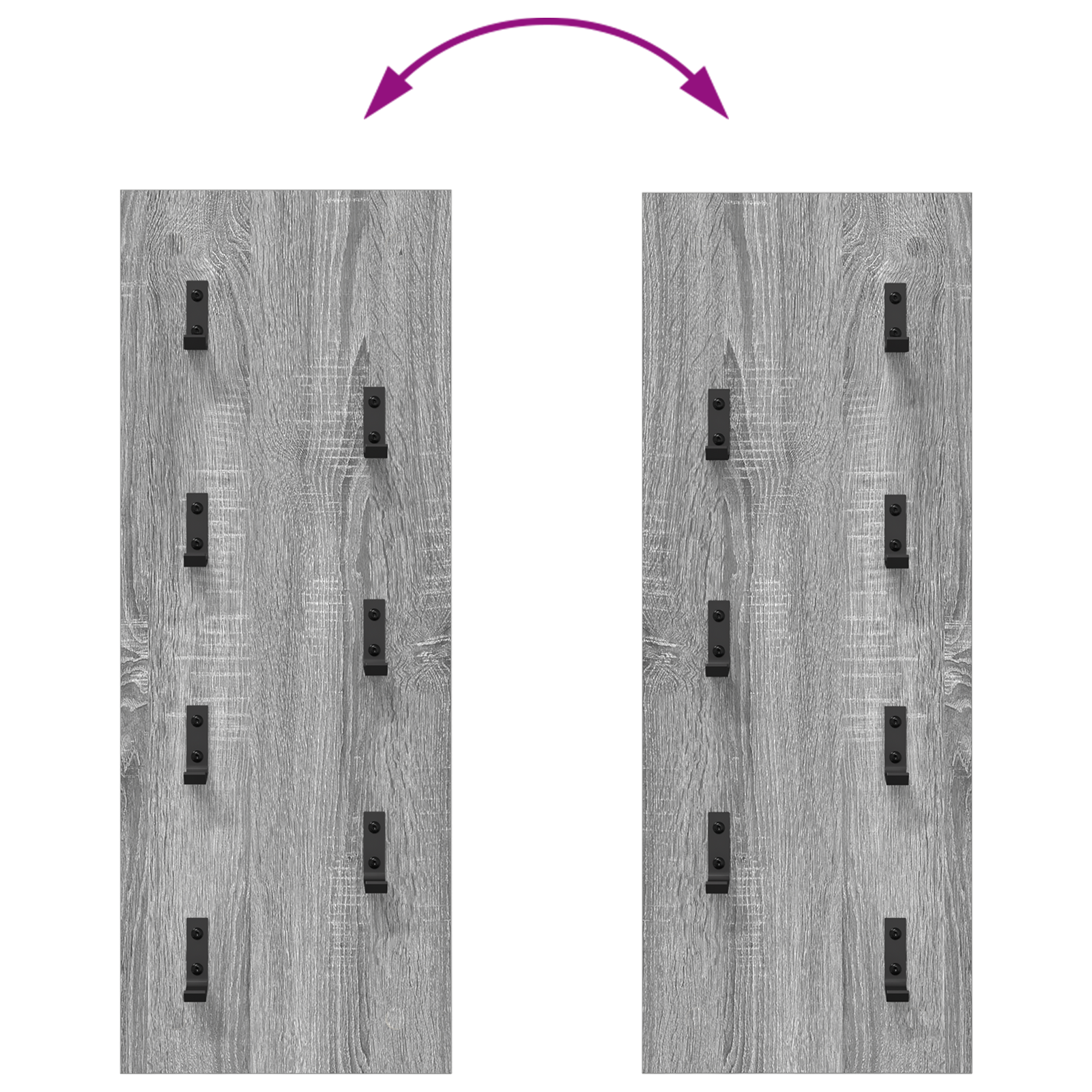 Răcător de paltoane montat pe perete Pe perete sonoma gri GartenMobel Dekor