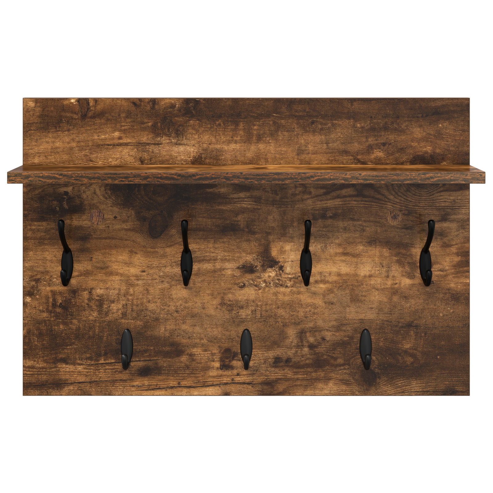Răcător de paltoane montat pe perete cu raft Pe perete Stejar afumat GartenMobel Dekor