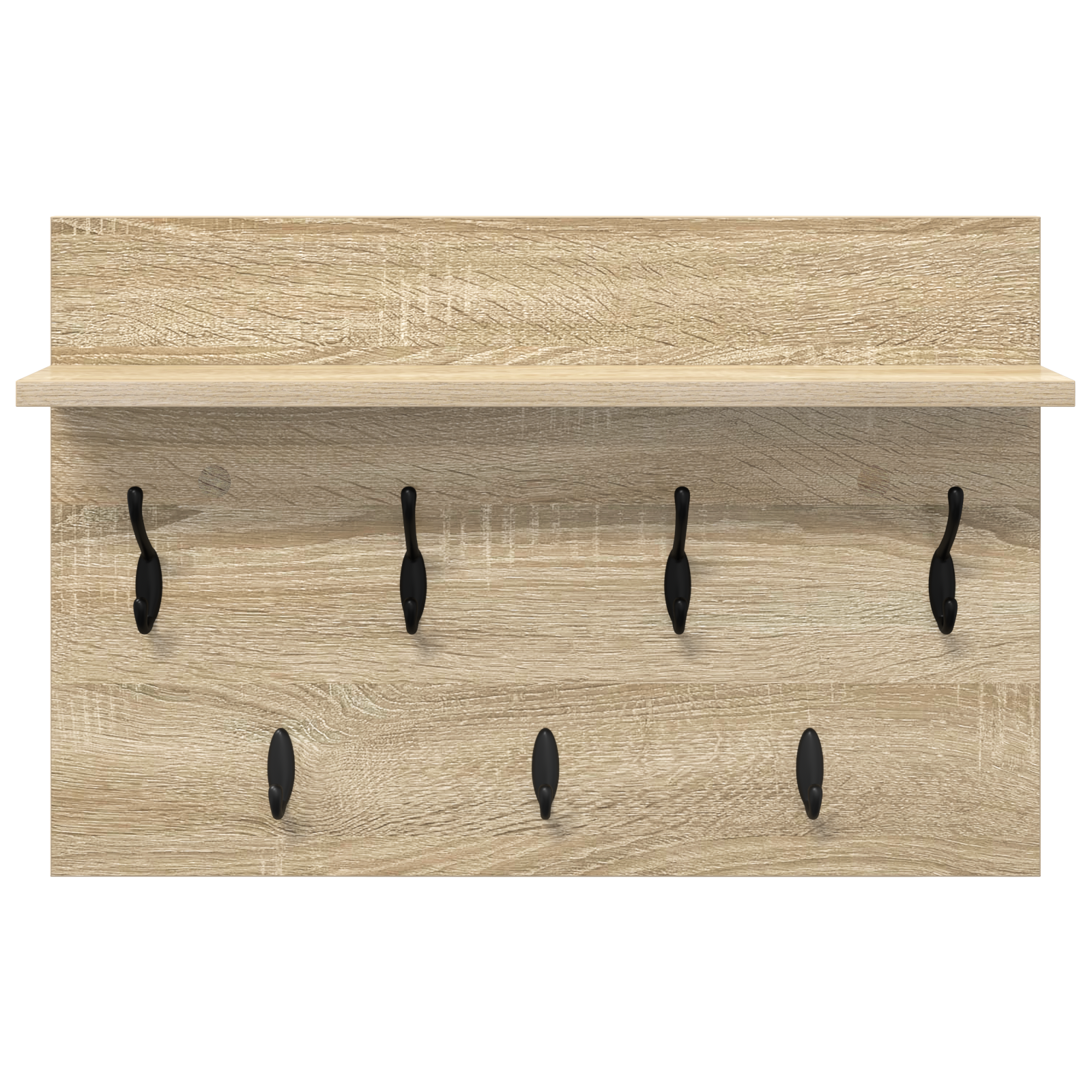 Răcător de paltoane montat pe perete cu raft Pe perete Stejar sonoma GartenMobel Dekor