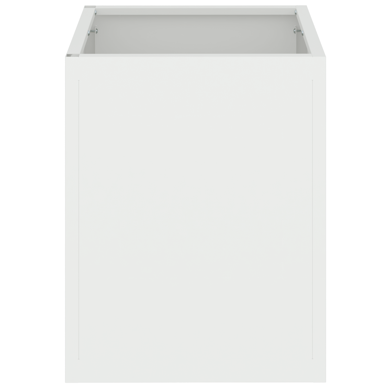 Vază pentru Grădină Alb 32 x 32 x 40 cm Oțel laminat la rece GartenMobel Dekor