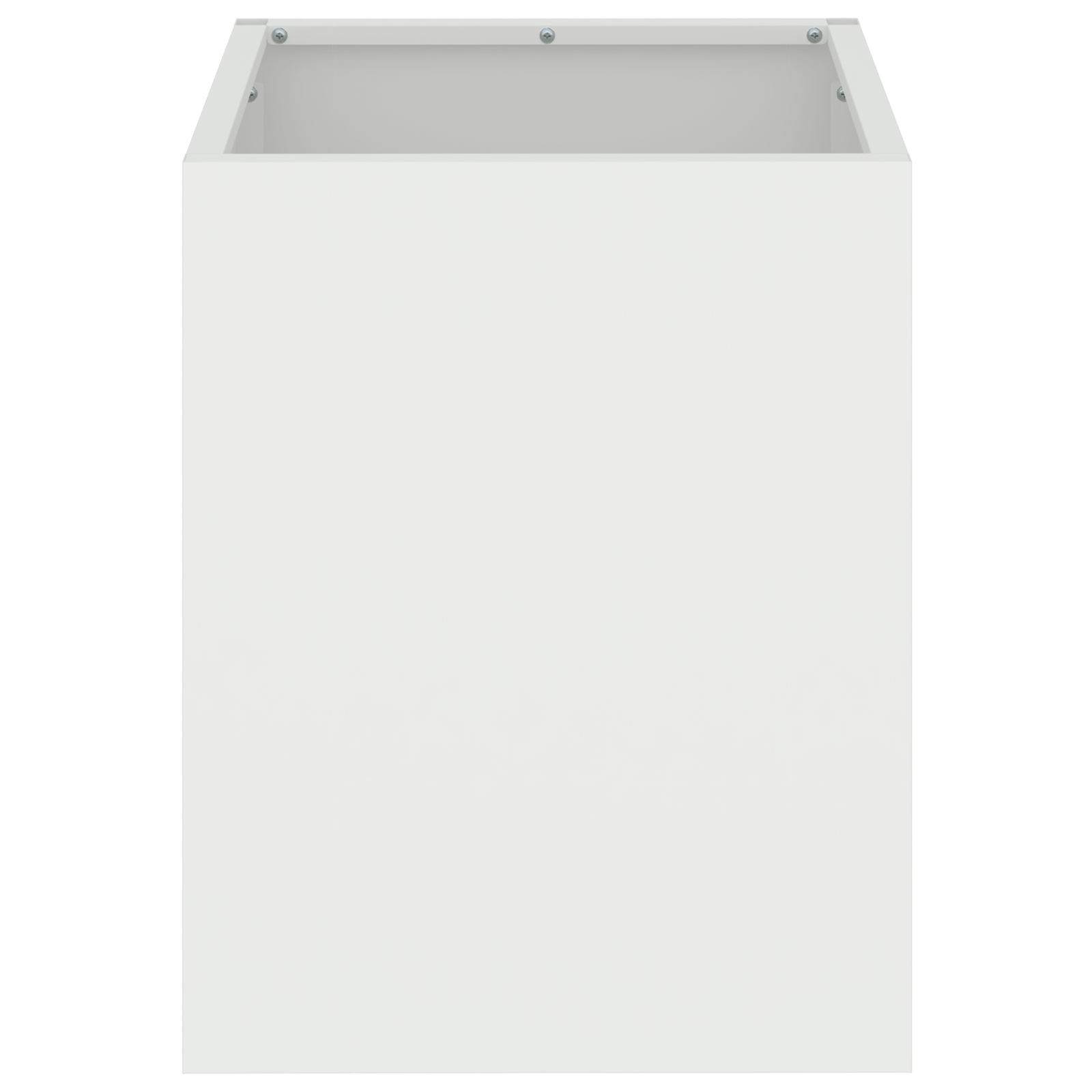Vază pentru Grădină Alb 32 x 32 x 40 cm Oțel laminat la rece GartenMobel Dekor