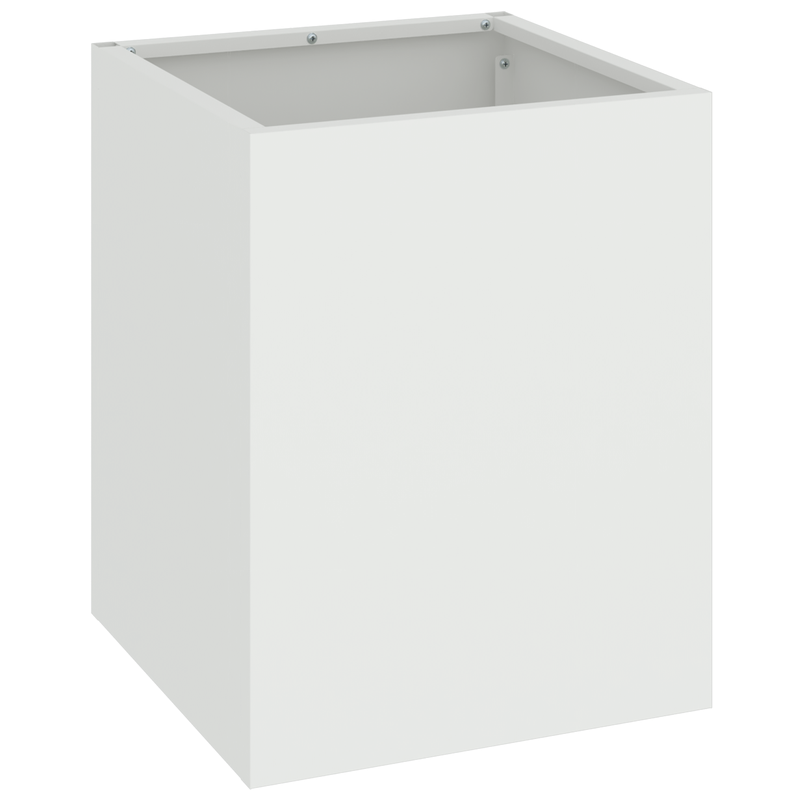 Vază pentru Grădină Alb 32 x 32 x 40 cm Oțel laminat la rece GartenMobel Dekor