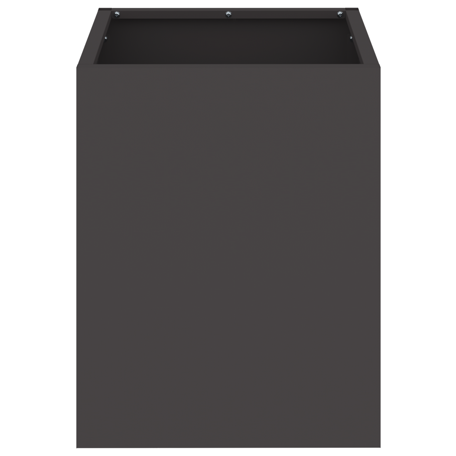 Vază pentru Grădină Negru 32 x 32 x 40 cm Oțel laminat la rece GartenMobel Dekor