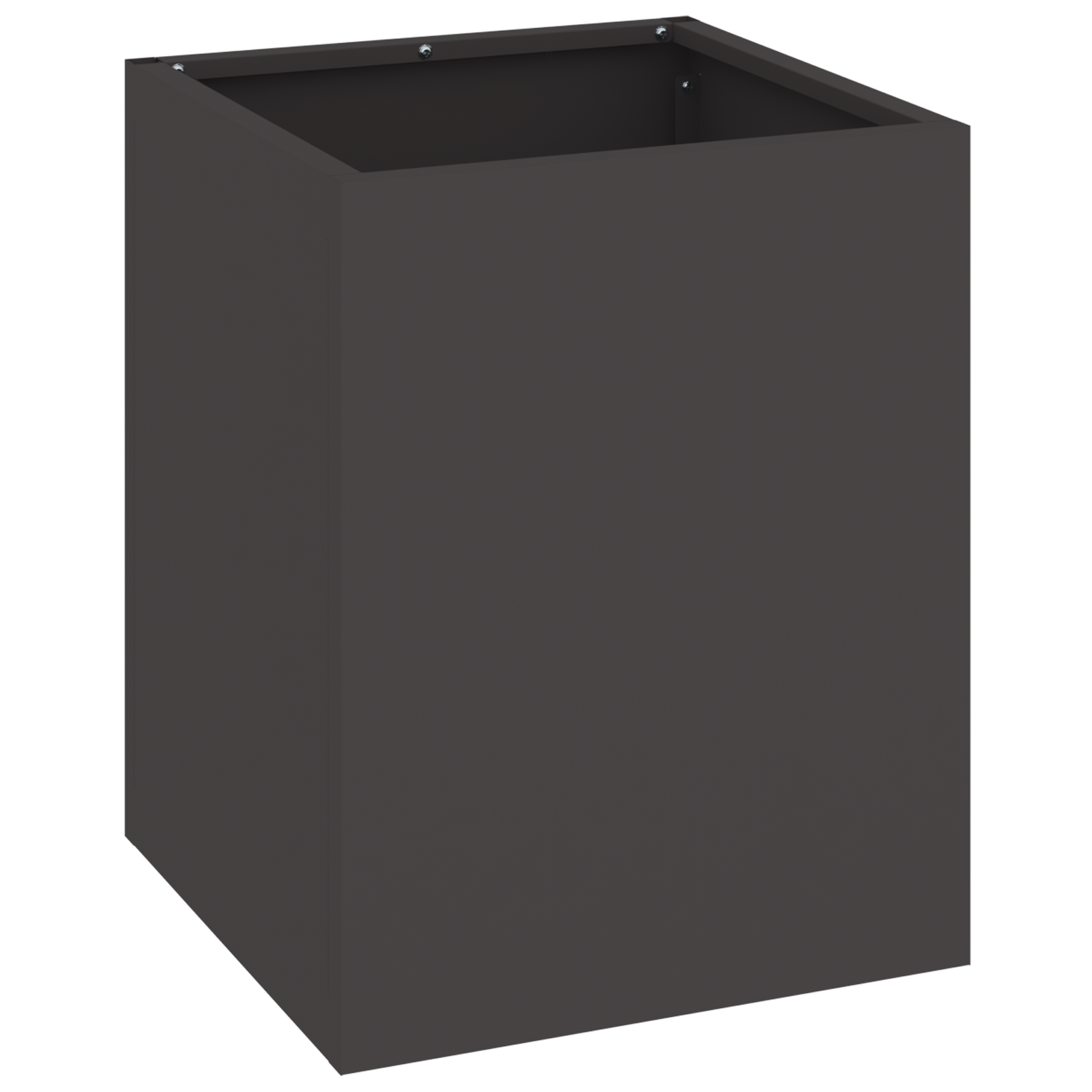 Vază pentru Grădină Negru 32 x 32 x 40 cm Oțel laminat la rece GartenMobel Dekor