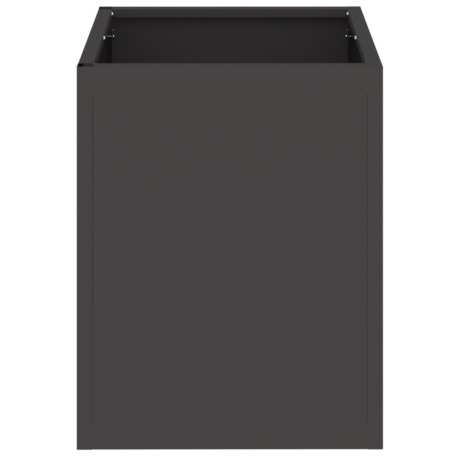 Vază pentru Grădină Negru 32 x 32 x 40 cm Oțel laminat la rece GartenMobel Dekor