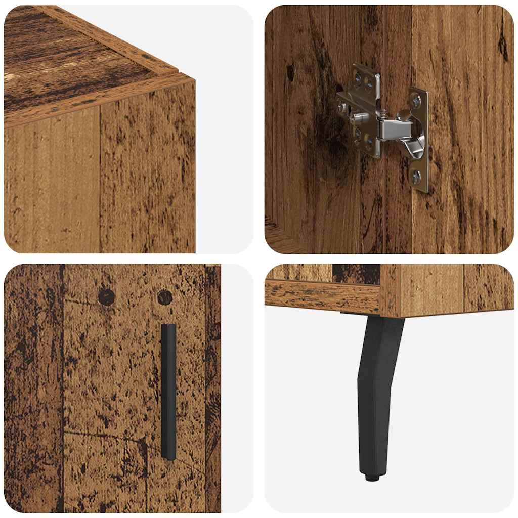 Bufet cu depozitare cu ușă Maro 90 x 34 x 80 cm Lemn compozit GartenMobel Dekor