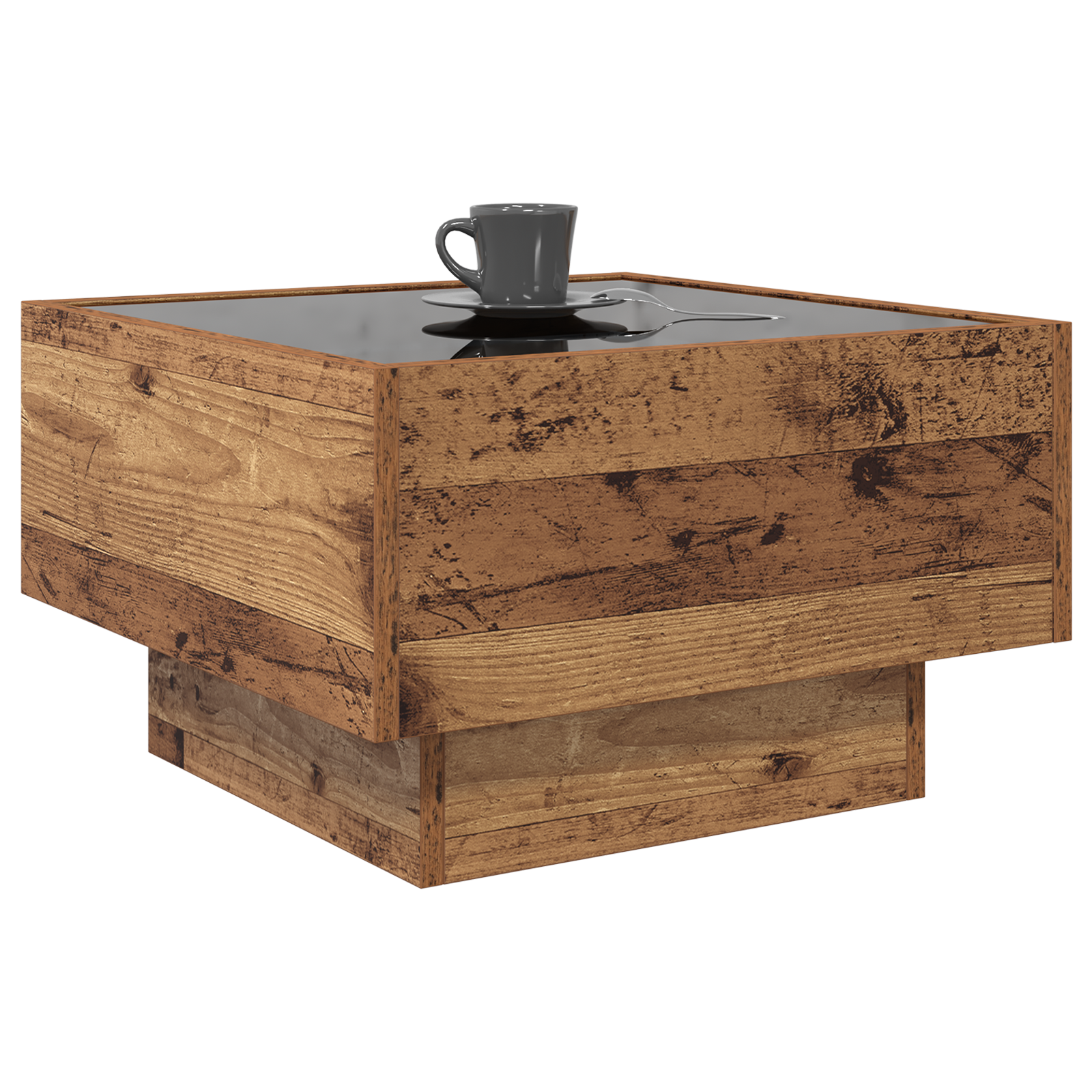 Masă de cafea Lemn vechi 50 x 50 x 30 cm Lemn compozit GartenMobel Dekor