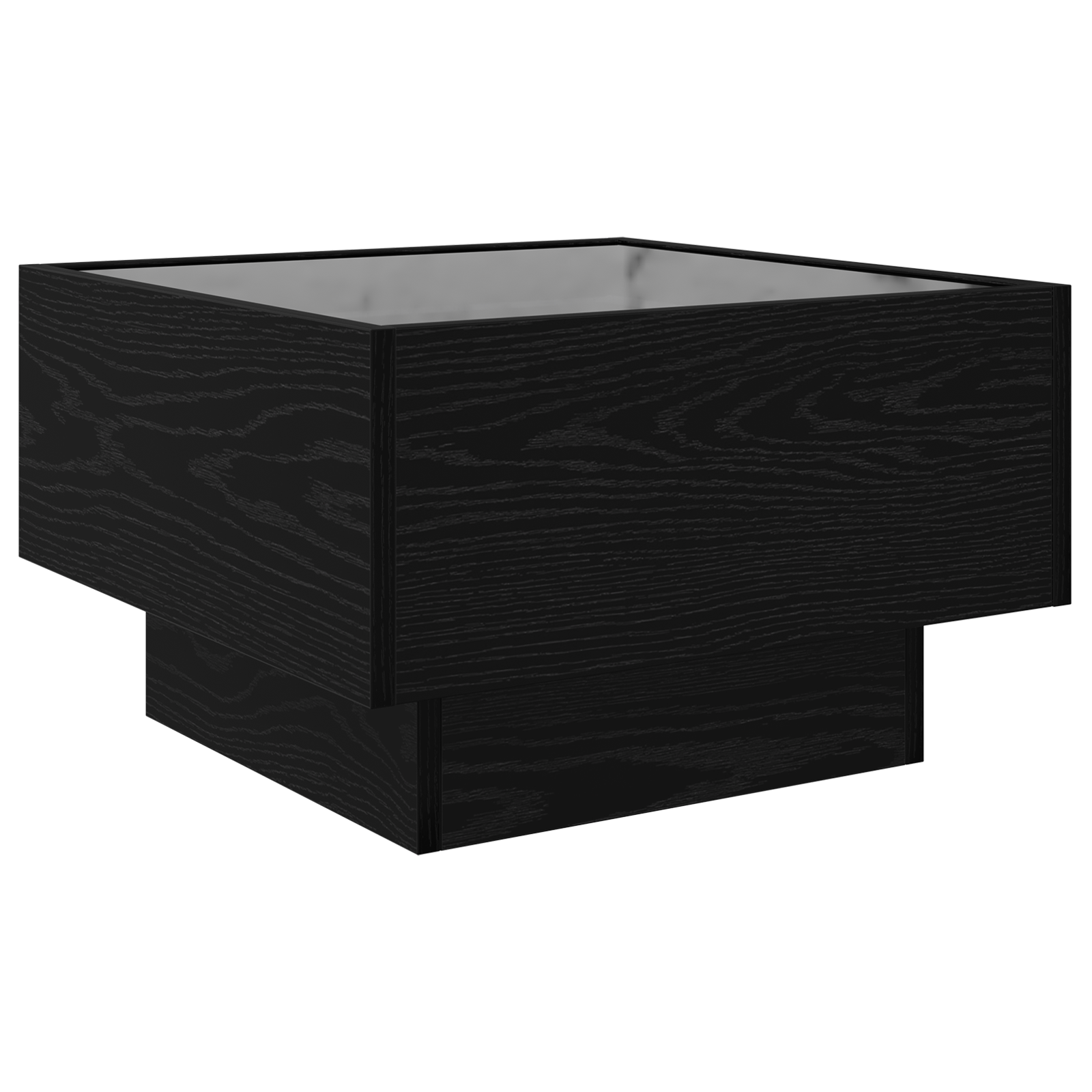 Masă de cafea Stejar negru 50 x 50 x 30 cm Lemn compozit GartenMobel Dekor