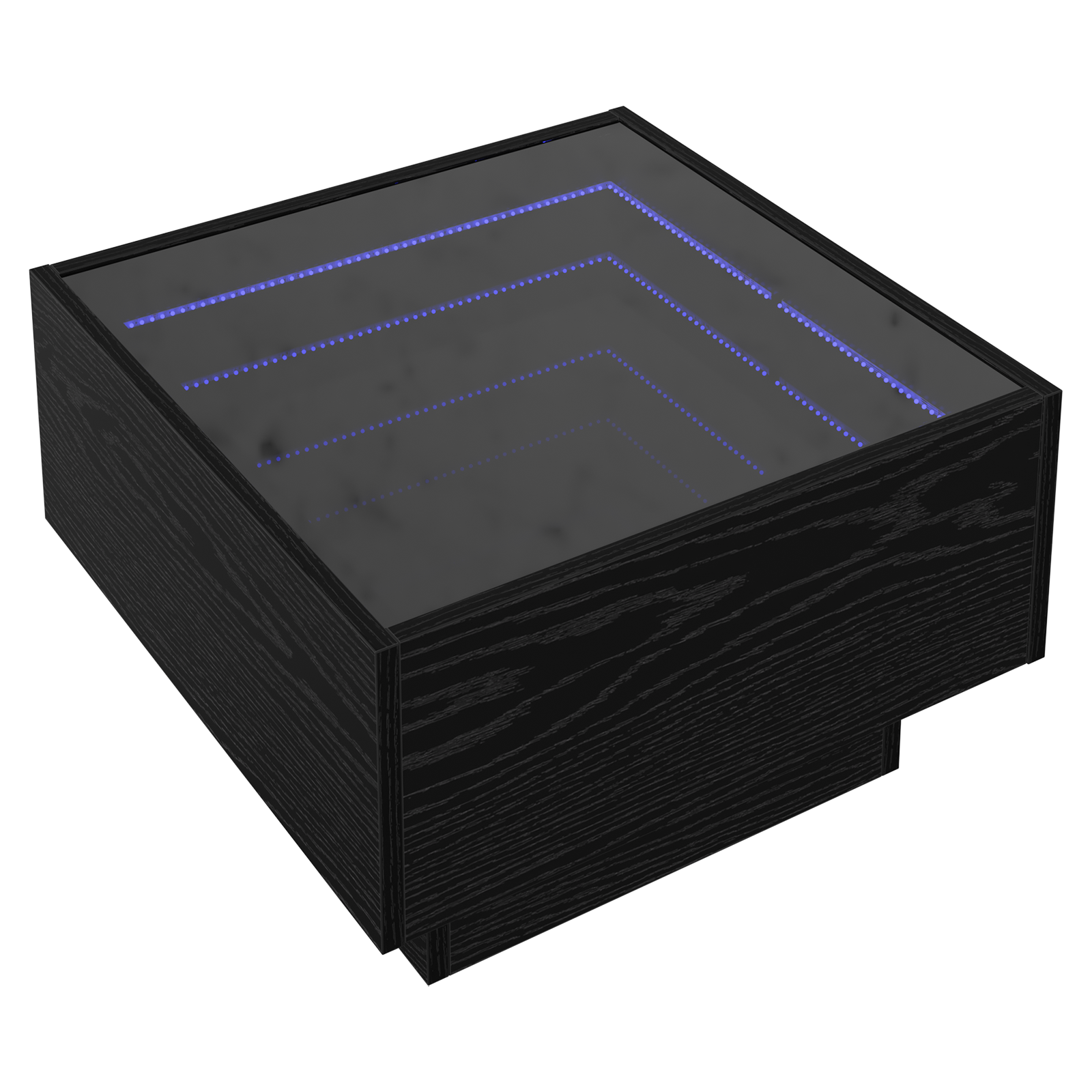 Masă de cafea Stejar negru 50 x 50 x 30 cm Lemn compozit GartenMobel Dekor
