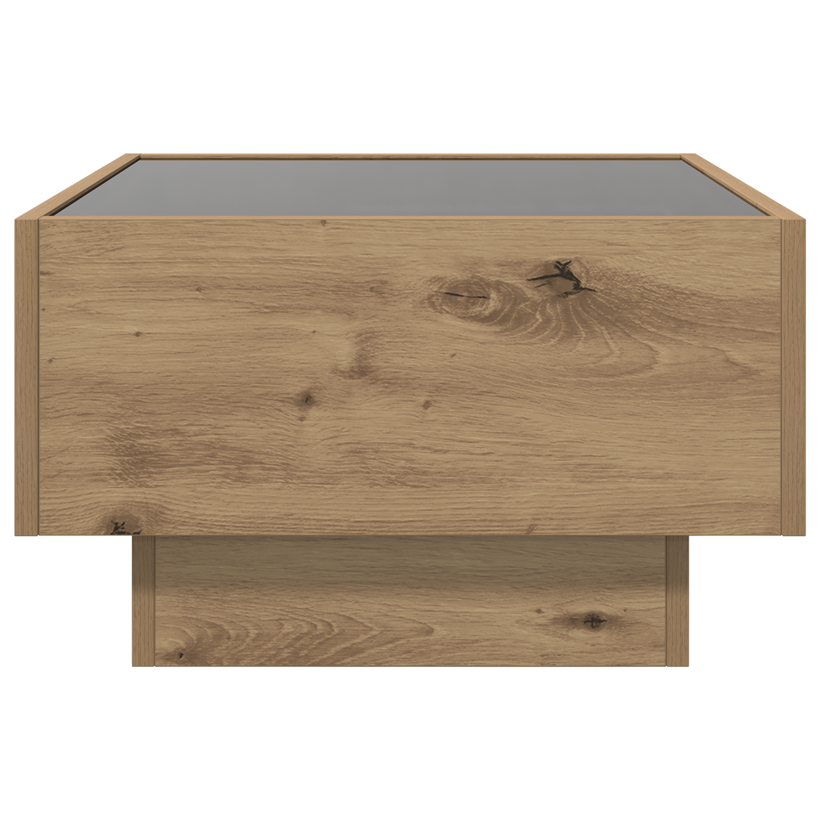 Masă de cafea stejar artizanal 50 x 50 x 30 cm Lemn compozit GartenMobel Dekor
