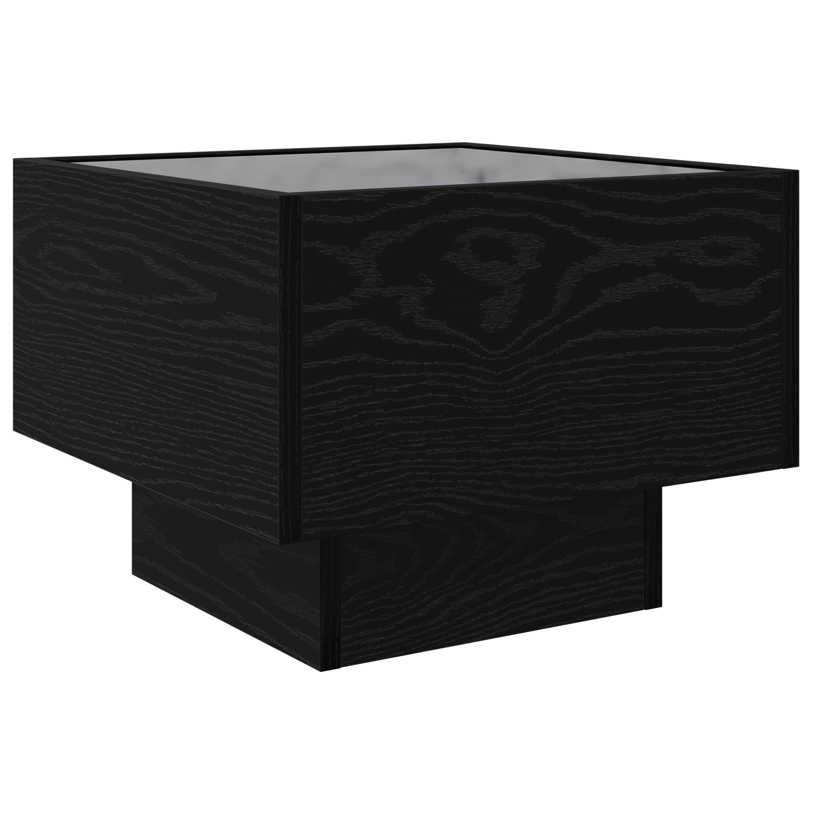 Masă laterală Stejar negru 40 x 40 x 30 cm Lemn compozit GartenMobel Dekor